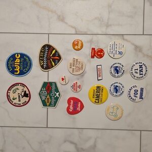 Vintage Button & Patch Collection Set